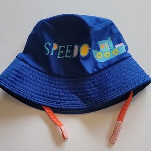 Speedo Blue Bucket Hat with Boat Design Baby Boys Size Small